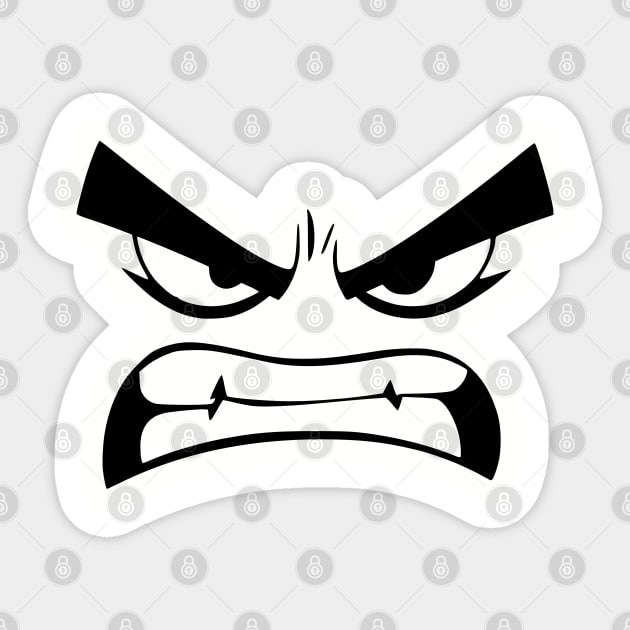 Angry Face Sticker by UrbanLifeApparel